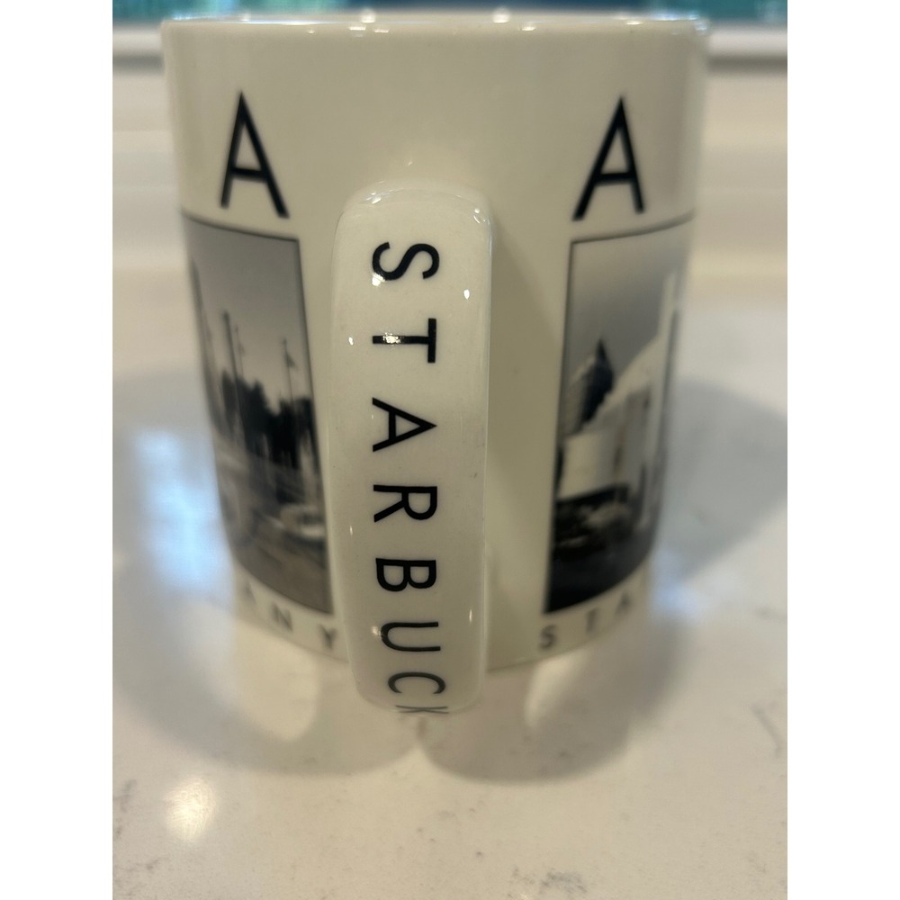 Starbucks Barista City Scenes Series Atlanta Coffee Mug 2003 Black White 16oz - Picture 4 of 7